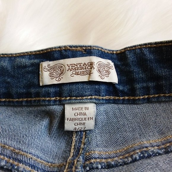 Vintage America Jeans Blue Katmandu Ankle 4 - Picture 3 of 9